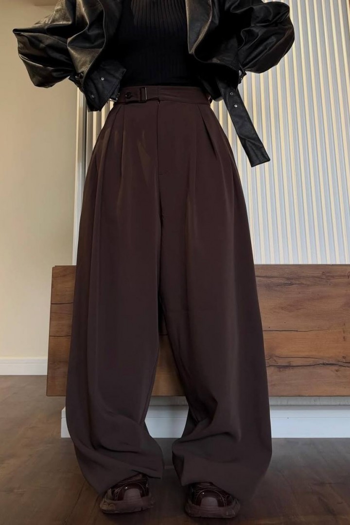 Широкие стильные брюки LK-377A580