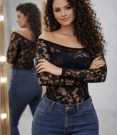 Гипюровый лонгслив  MIK-1464A210