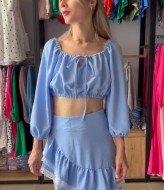 Удобный костюм топ и юбка MIK-3075A290