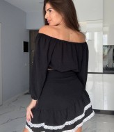 Удобный костюм топ и юбка MIK-3075A290