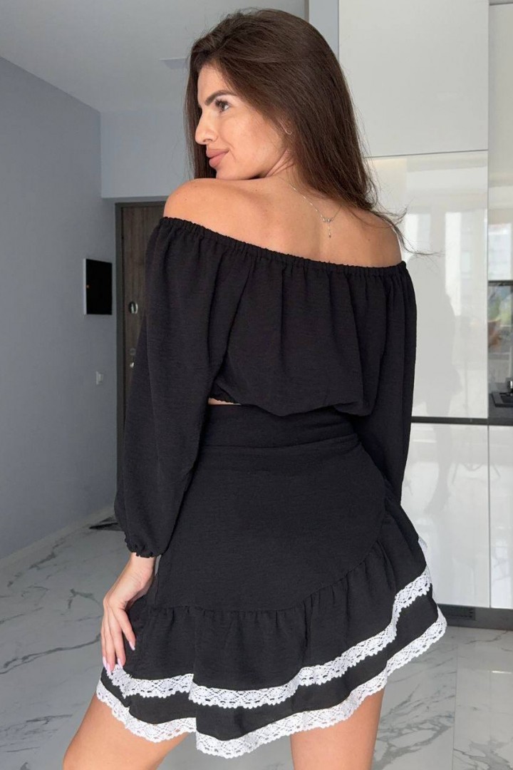 Удобный костюм топ и юбка MIK-3075A290