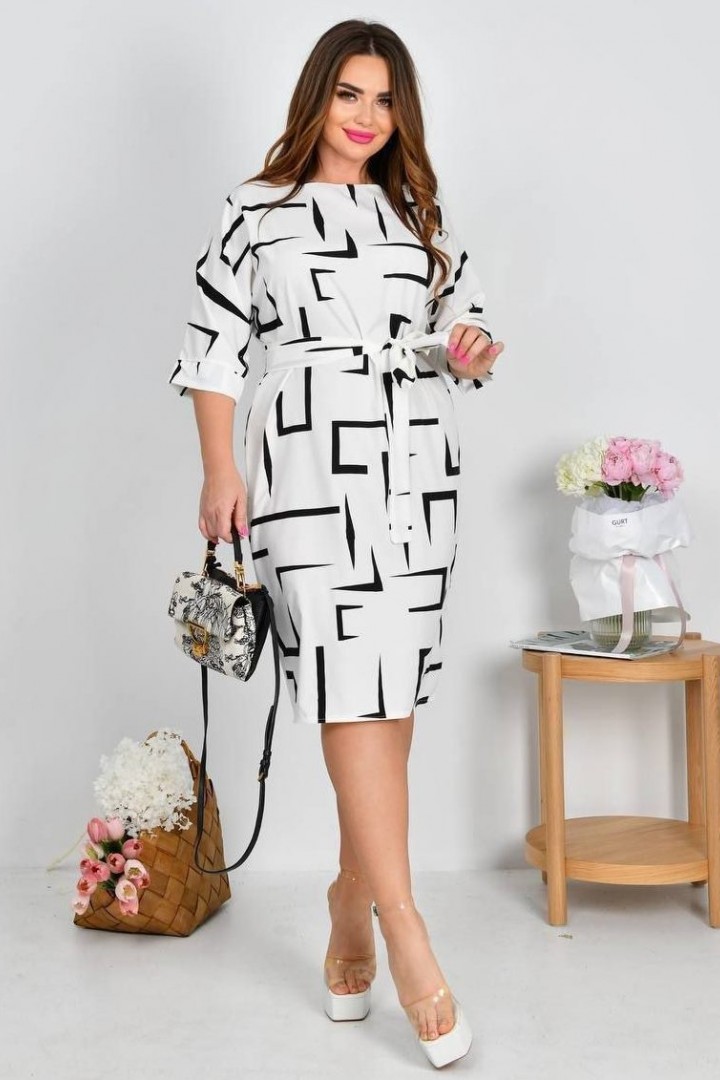 Вишукана сукня з поясом MIK-2351A310