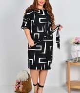 Вишукана сукня з поясом MIK-2351A310