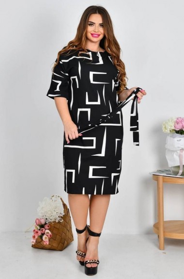 Изысканное платье с поясом MIK-2351A310 Изысканное платье с поясом MIK-2351A310