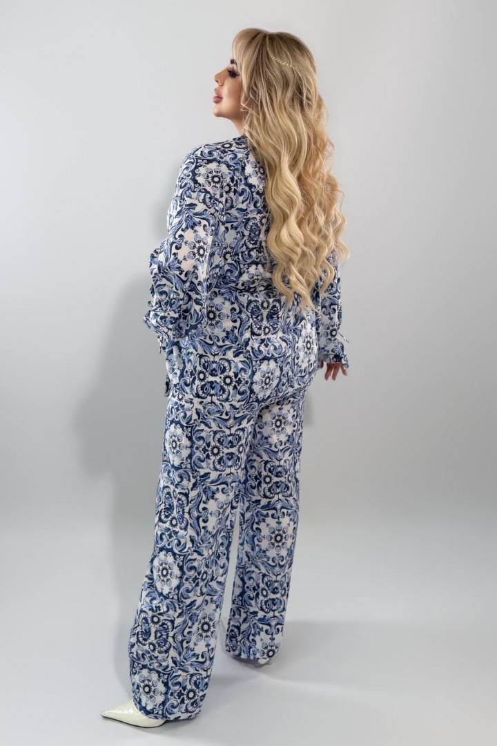 Изысканный брючный костюм YM-7161.28A21