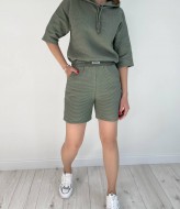 Трикотажный костюм с шортами женский KG-722A560 Трикотажный костюм с шортами женский KG-722A560