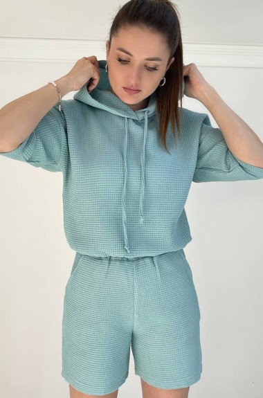 Трикотажный костюм с шортами женский KG-722A560 Трикотажный костюм с шортами женский KG-722A560