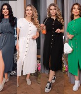 Платье на пуговицах OLI-1374A550