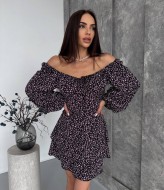 Платье с цветочным принтом YBY-924A525