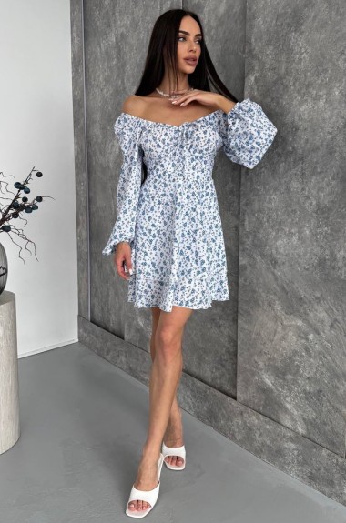 Платье с цветочным принтом YBY-924A525