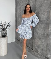 Платье с цветочным принтом YBY-924A525