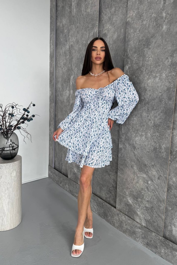 Платье с цветочным принтом YBY-924A525