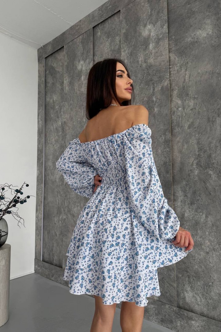 Платье с цветочным принтом YBY-924A525