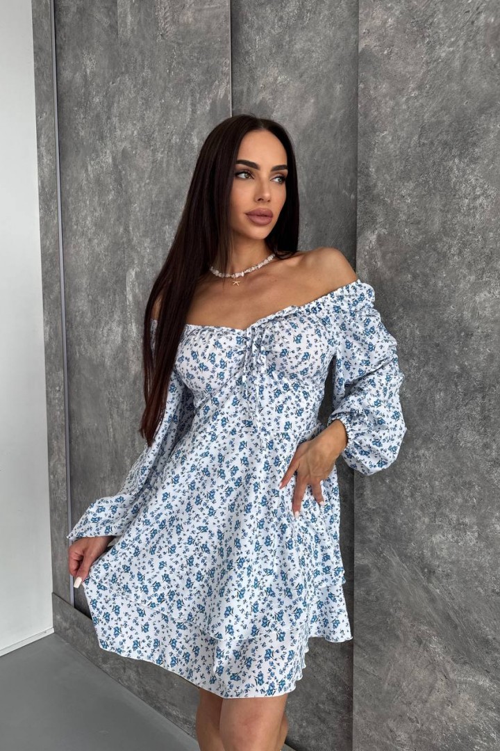 Платье с цветочным принтом YBY-924A525