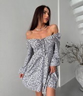 Платье с цветочным принтом YBY-924A525