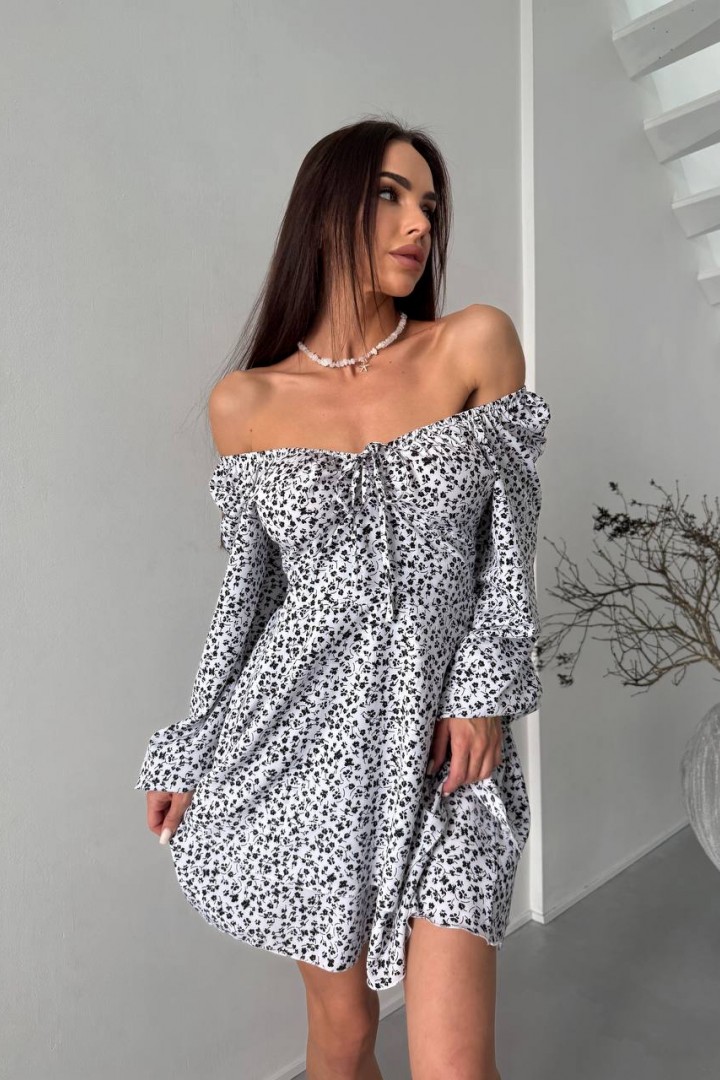 Платье с цветочным принтом YBY-924A525