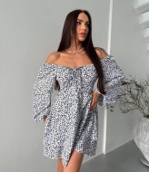 Платье с цветочным принтом YBY-924A525