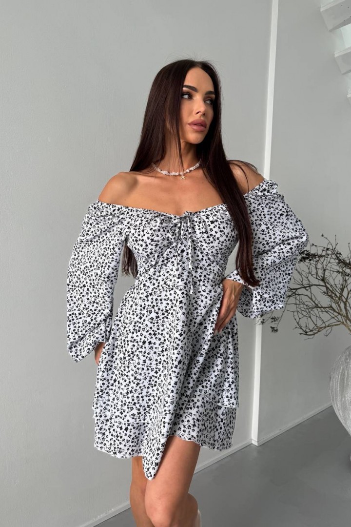 Платье с цветочным принтом YBY-924A525