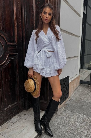 Летний муслиновый костюм двойка LOU-1413A800