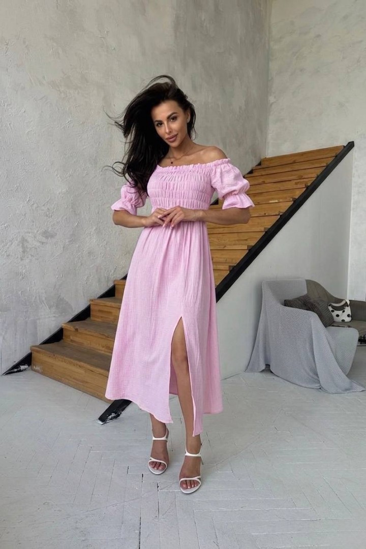 Платье с резинкой на груди IMMA-218A570