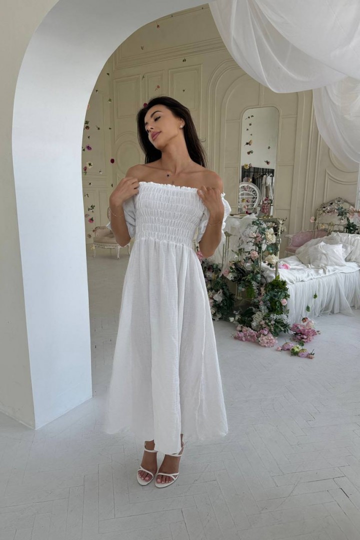 Платье с резинкой на груди IMMA-218A570