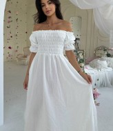 Платье с резинкой на груди IMMA-218A570