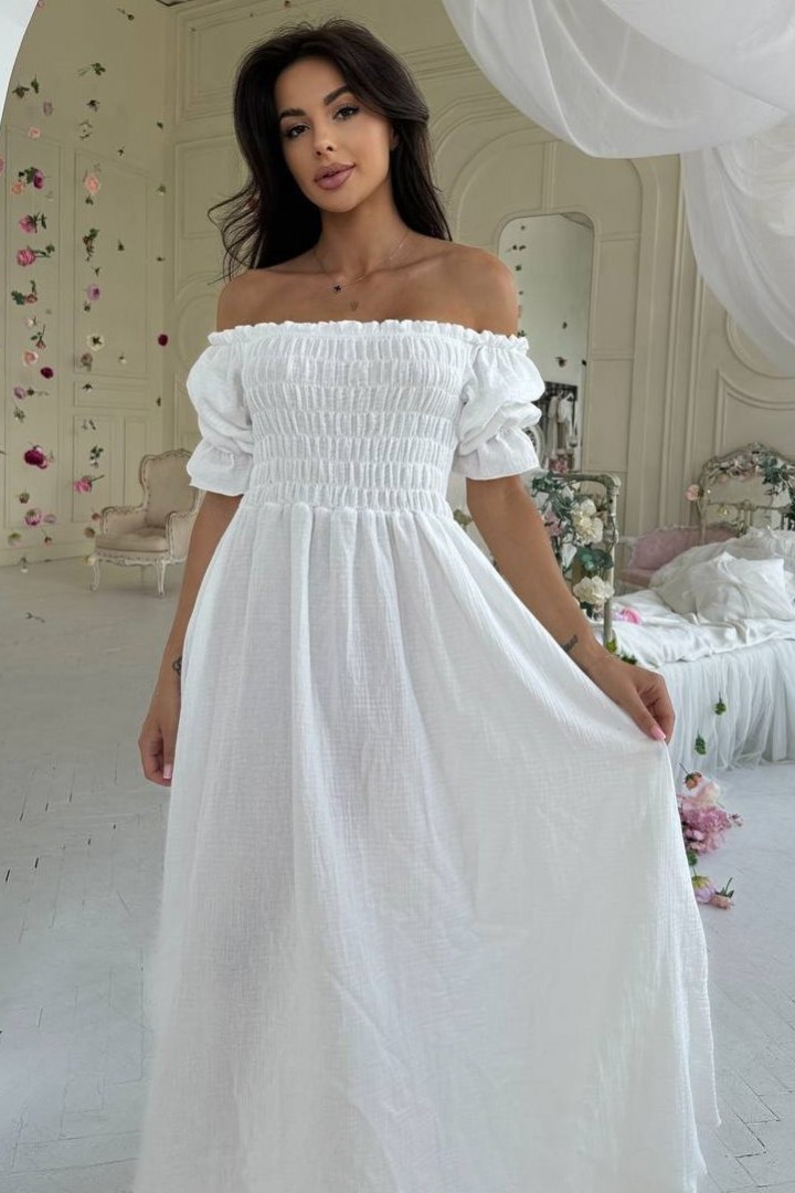 Платье с резинкой на груди IMMA-218A570