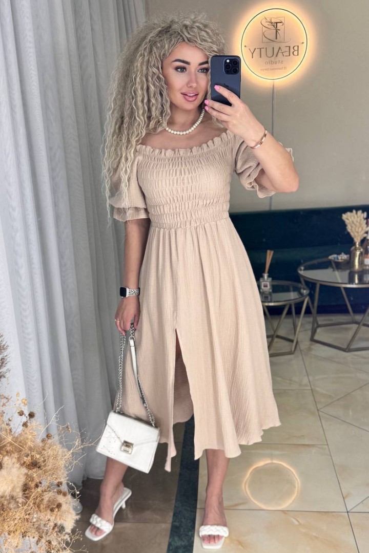 Платье с резинкой на груди IMMA-218A570