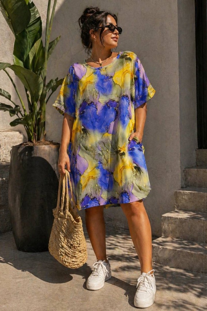 Платье в оверсайз силуэте STC-334A449