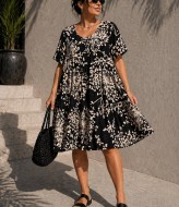 Свободное летнее платье из штапеля STC-335A449