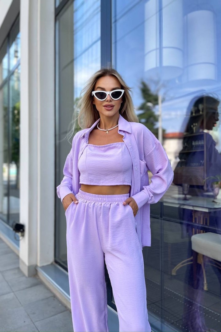 Комплект 4-ка рубашка, топ, брюки, шорты ZIF-1400A690