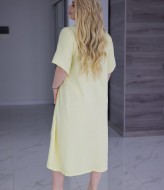 Платье с ассиметричными планками RIL-0571A14