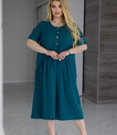 Платье с ассиметричными планками RIL-0571A14