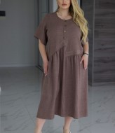 Платье с ассиметричными планками RIL-0571A14