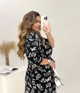 Платье рубашка с принтом NJ-KG-2790/1A470