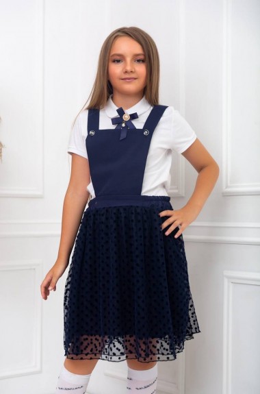 Школьный сарафан на бретельках LZ-L712A300 Школьный сарафан на бретельках LZ-L712A300