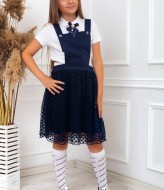 Школьный сарафан на бретельках LZ-L712A300