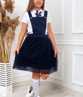 Школьный сарафан на бретельках LZ-L712A300