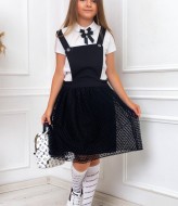 Школьный сарафан на бретельках LZ-L712A300