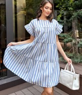 Платье в полоску тренд DG-p15345A250