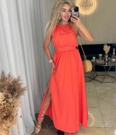 Платье на бретельках длинное EST-5642A550