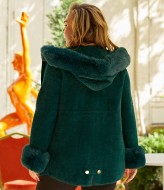 Полупальто с мехом женское MAX-946A1250