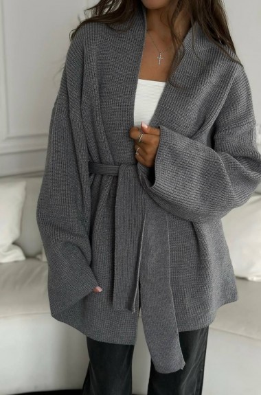 Кардиган с поясом ANN-537A520