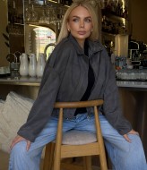 Замшевый бомбер CULT-2084A800