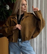 Замшевый бомбер CULT-2084A800