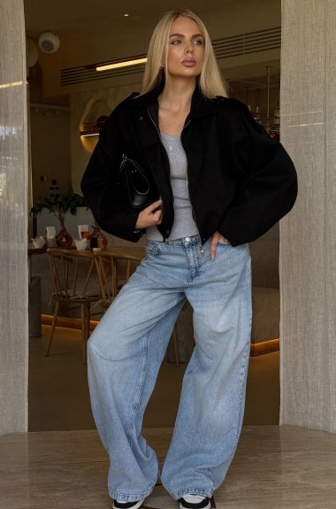 Замшевый бомбер CULT-2084A800