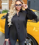 Рубашка с бахромой INS-422A750