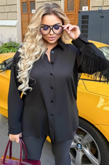 Рубашка с бахромой INS-422A750