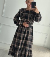 Клетчатое платье  IMMA-401A610