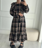 Клетчатое платье  IMMA-401A610